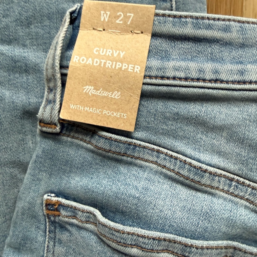 Madewell Women's Curvy Roadtripper Skinny Jeans - Light Blue